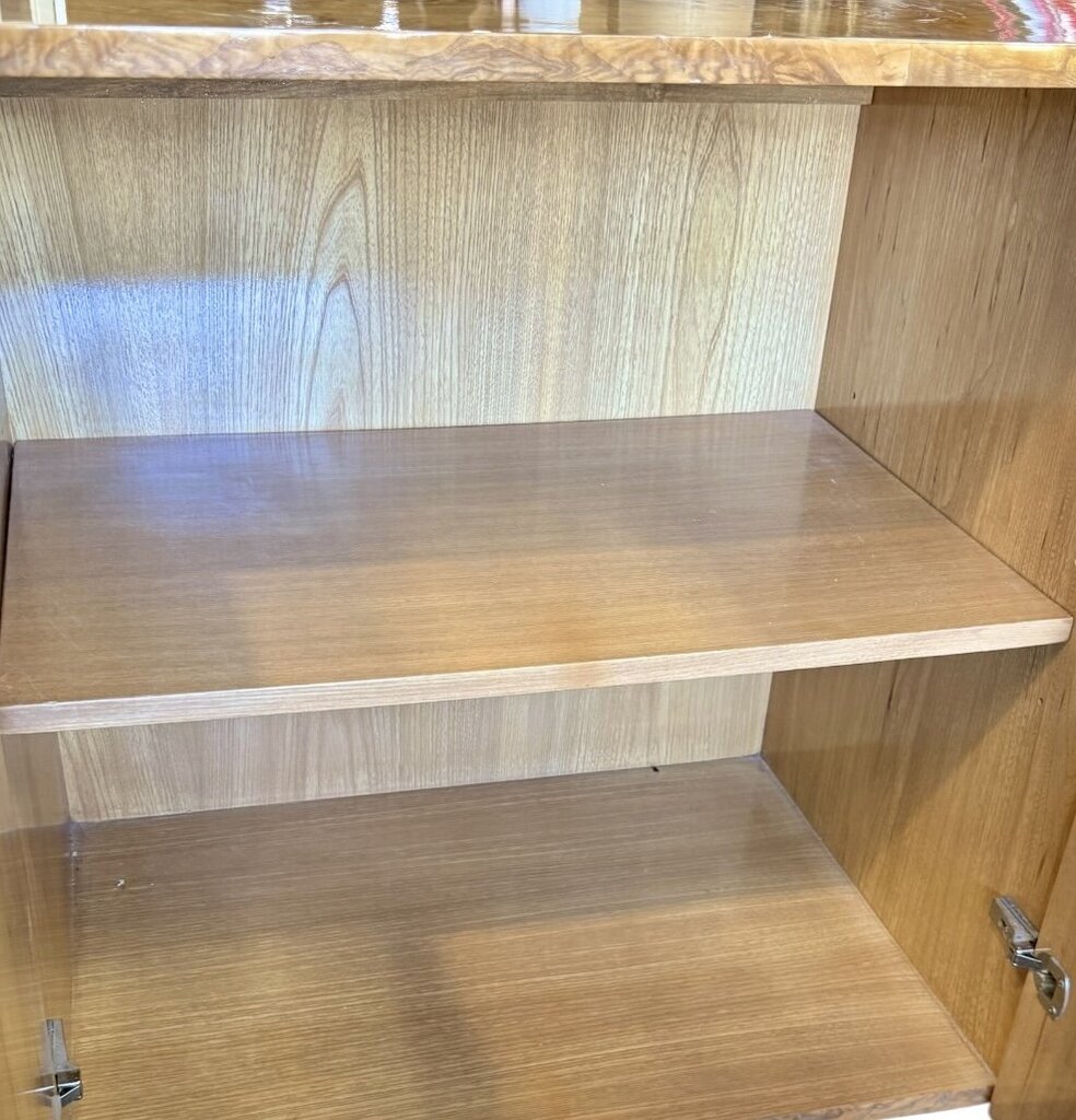 Modernist Burlwood Buffet