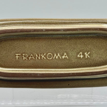 Frankoma Vintage Lazy Bones Butter Dish in Dessert Gold #4K \HY