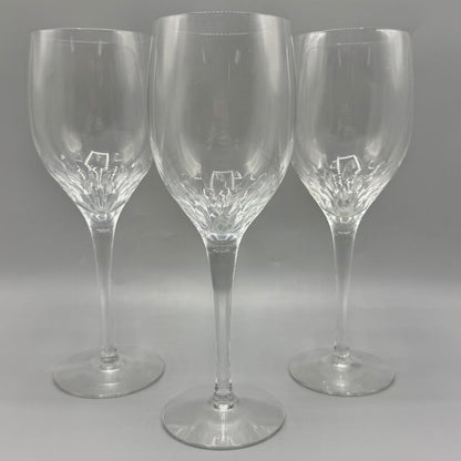 Set Of 3 Orrefors Crystal Prelude Water Goblets 8 1/4” Made In Sweden /cb