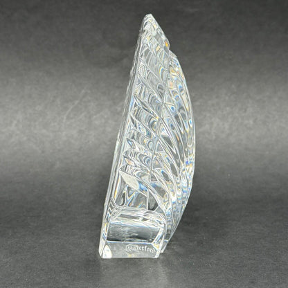 Vintage Waterford Crystal Clam Scallop Shell Paperweight Made In Ireland /cb