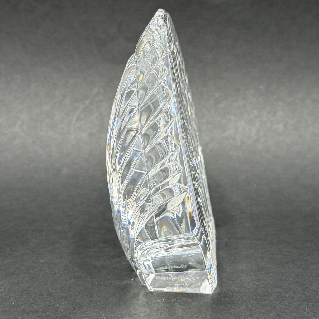 Vintage Waterford Crystal Clam Scallop Shell Paperweight Made In Ireland /cb