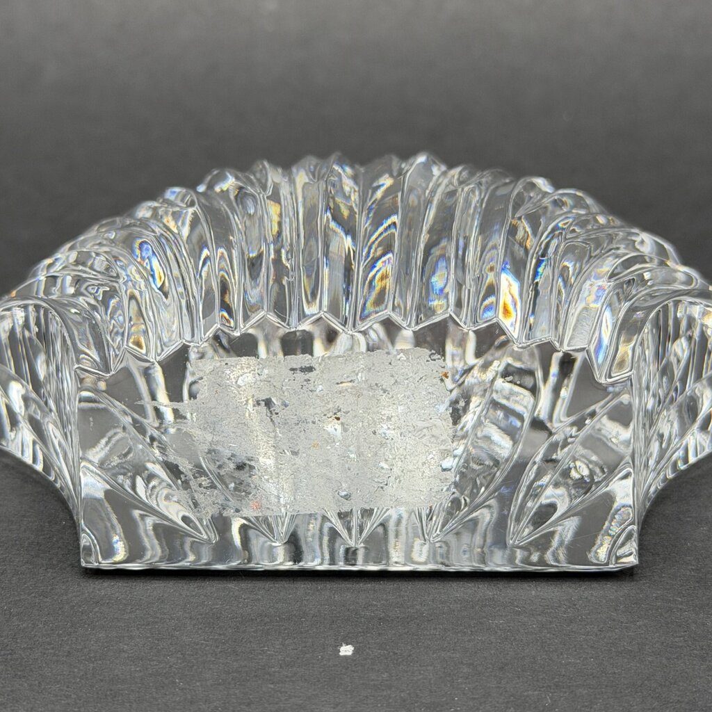 Vintage Waterford Crystal Clam Scallop Shell Paperweight Made In Ireland /cb
