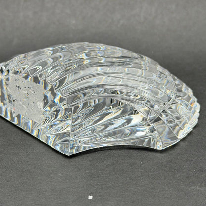 Vintage Waterford Crystal Clam Scallop Shell Paperweight Made In Ireland /cb