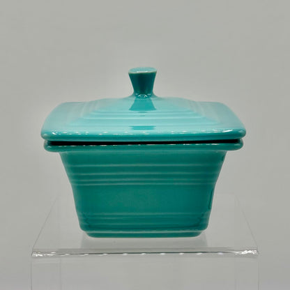 Fiestaware Turquoise Square Gift Box/Belk Box 9oz /h