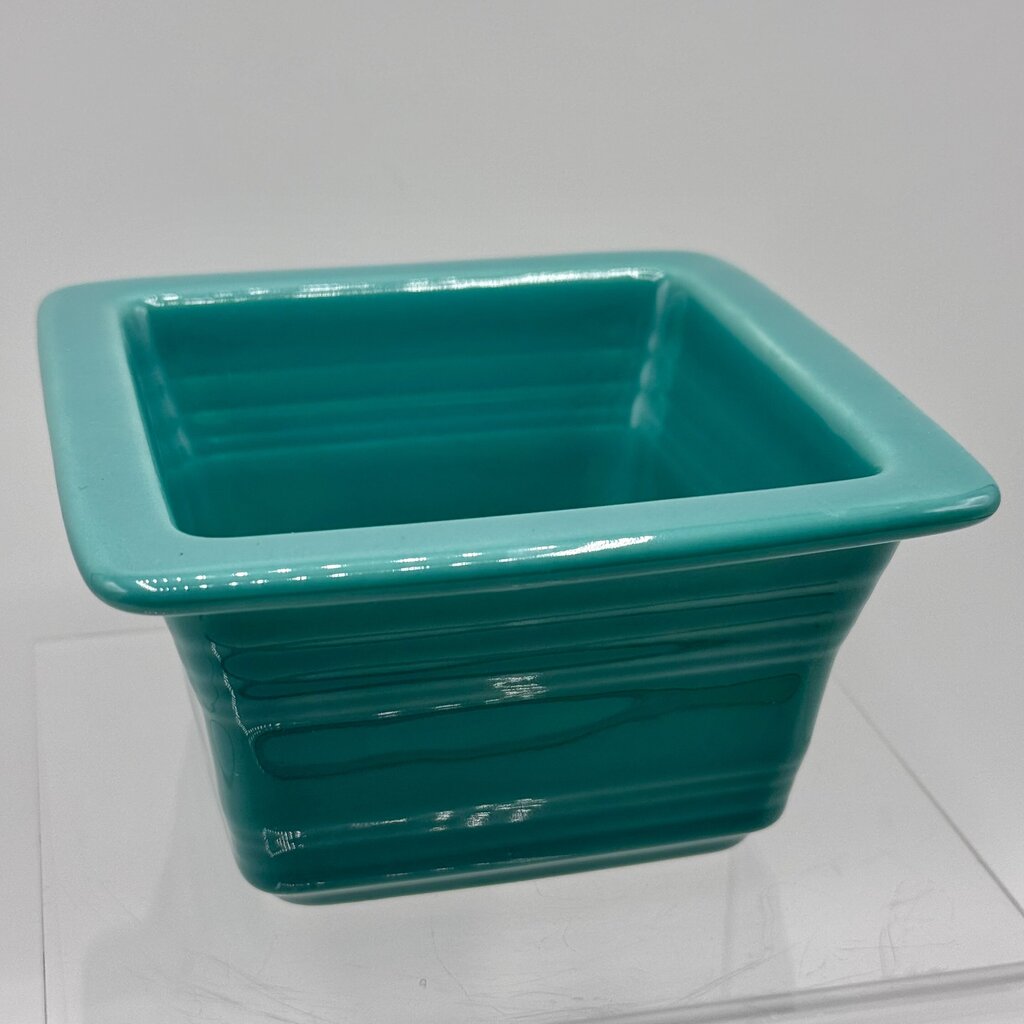 Fiestaware Turquoise Square Gift Box/Belk Box 9oz /h