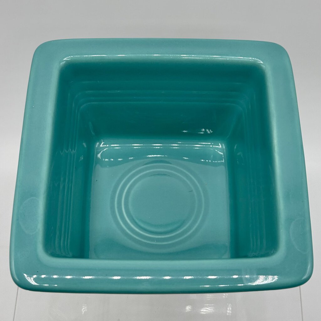 Fiestaware Turquoise Square Gift Box/Belk Box 9oz /h