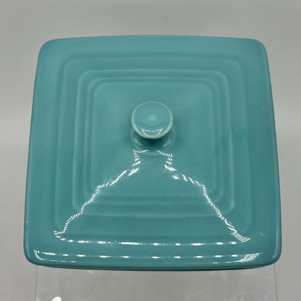 Fiestaware Turquoise Square Gift Box/Belk Box 9oz /h