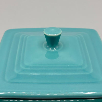 Fiestaware Turquoise Square Gift Box/Belk Box 9oz /h