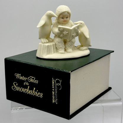 Vintage 90’s Snowbabies Figurine Collectibles, Department 56- All We Need Is Love, Read Me a Story, & Fishing for Dreams /hy