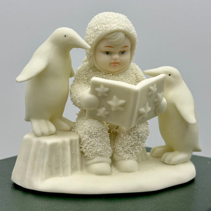 Vintage 90’s Snowbabies Figurine Collectibles, Department 56- All We Need Is Love, Read Me a Story, & Fishing for Dreams /hy