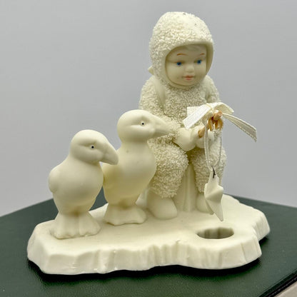 Vintage 90’s Snowbabies Figurine Collectibles, Department 56- All We Need Is Love, Read Me a Story, & Fishing for Dreams /hy