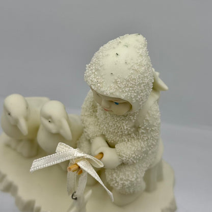 Vintage 90’s Snowbabies Figurine Collectibles, Department 56- All We Need Is Love, Read Me a Story, & Fishing for Dreams /hy