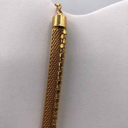 Vintage Multi-Strand Gold Tone Lariat Necklace /b