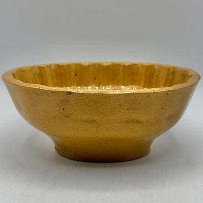 Antique Corn Cob Yellow Ware Food Mold Oval Stoneware Farmhouse Decor /cb