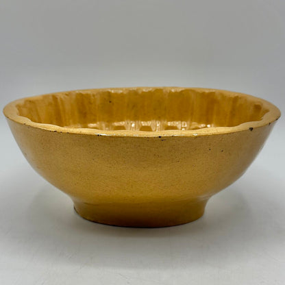 Antique Corn Cob Yellow Ware Food Mold Oval Stoneware Farmhouse Decor /cb