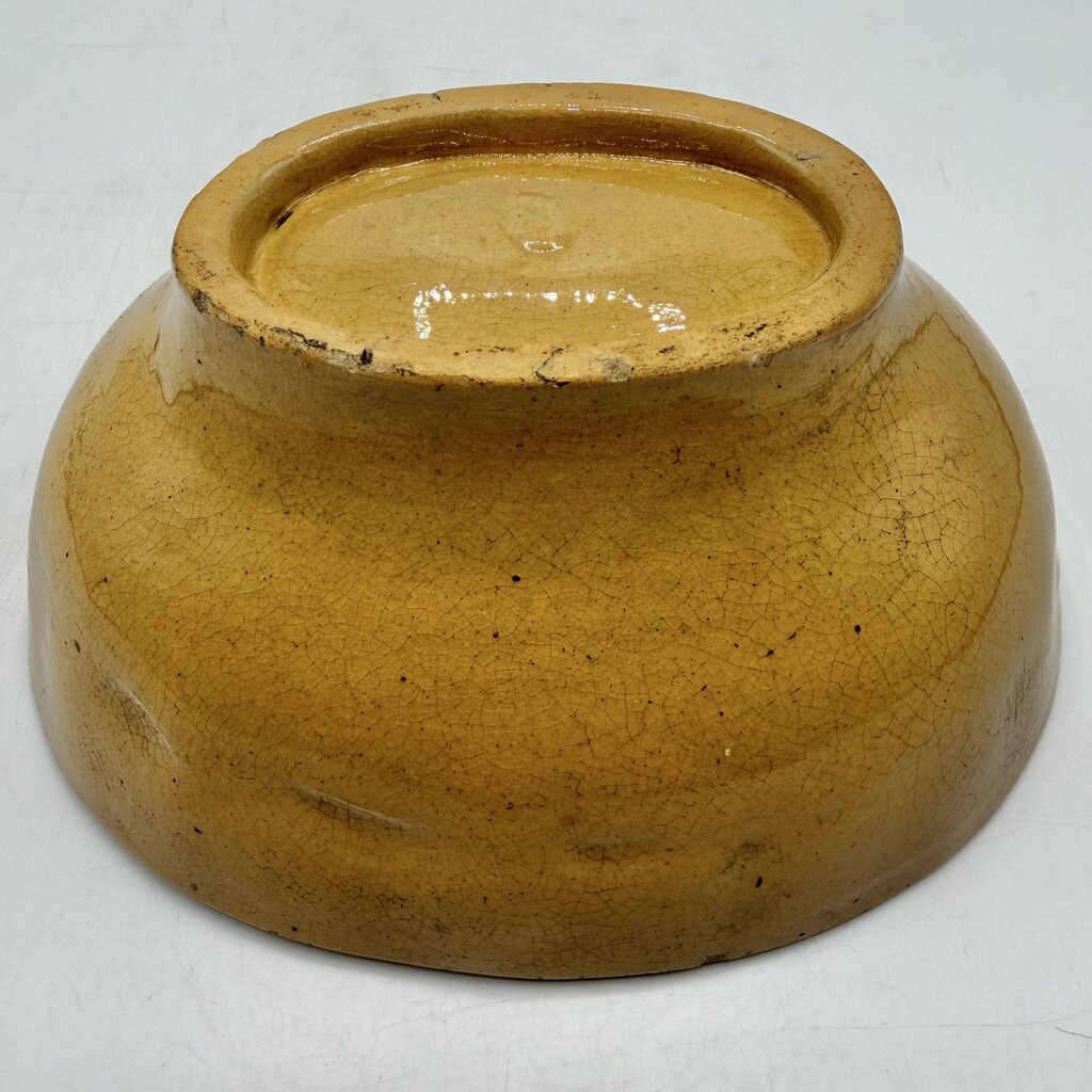Antique Corn Cob Yellow Ware Food Mold Oval Stoneware Farmhouse Decor /cb