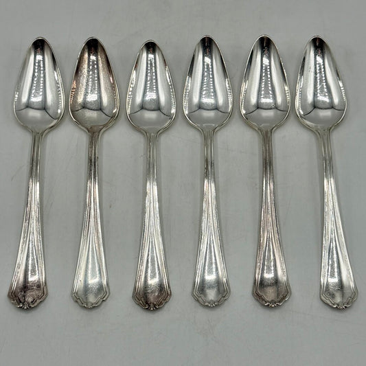 Vintage Rogers International Silver Puritan Silverplate Fruit Orange Spoons Set Of 6 /cb