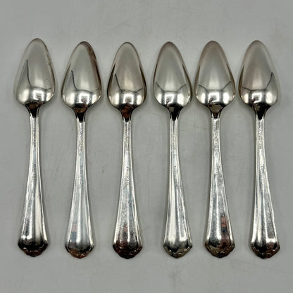 Vintage Rogers International Silver Puritan Silverplate Fruit Orange Spoons Set Of 6 /cb