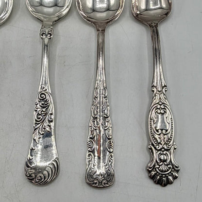 Vintage 1847 Rogers Bros Silverplate Fruit Orange Spoons Ornate Mixed Lot Set Of 6 /cb