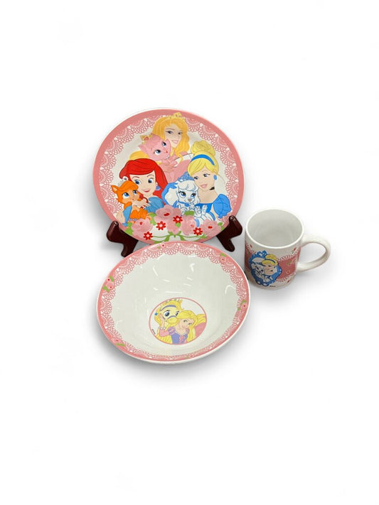 Disney 3 pc Ceramic Plate Bowl Mug /11