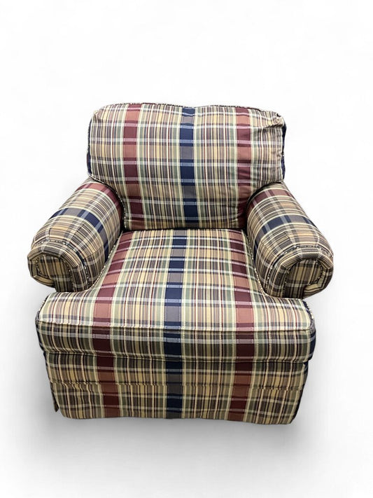 Plaid Broyhill Chair