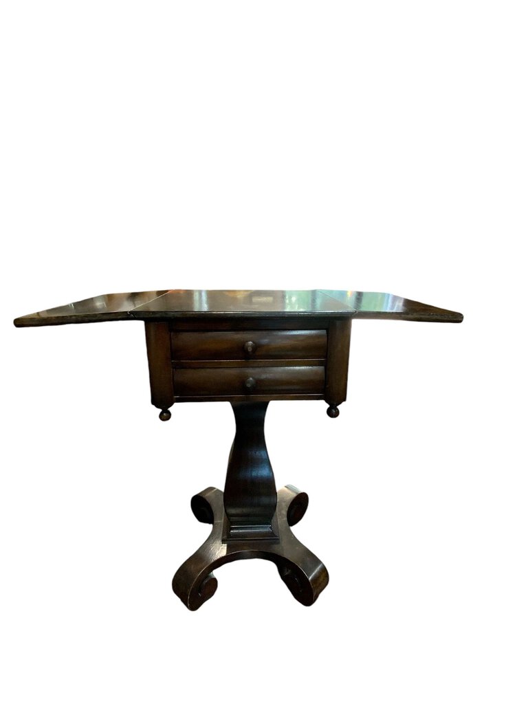 Antique Drop Leaf End Table