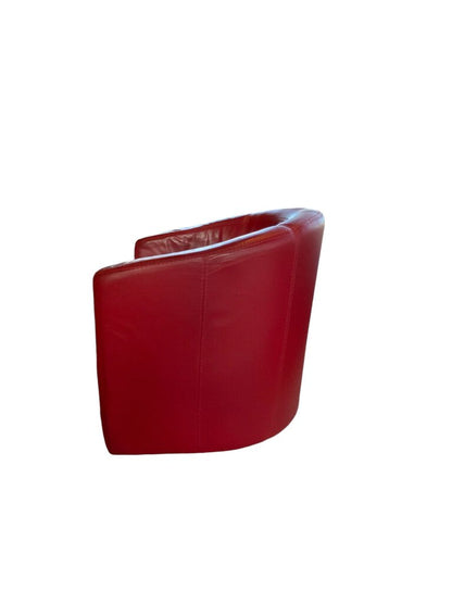 Red Leather Club Chair