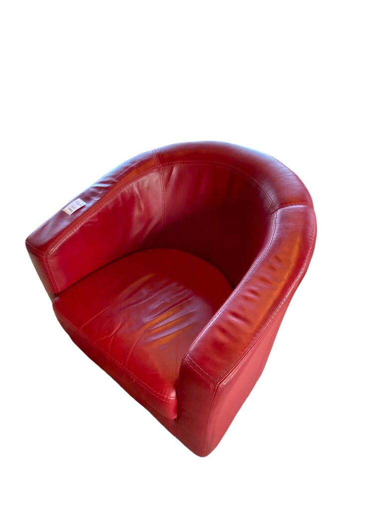 Red Leather Club Chair