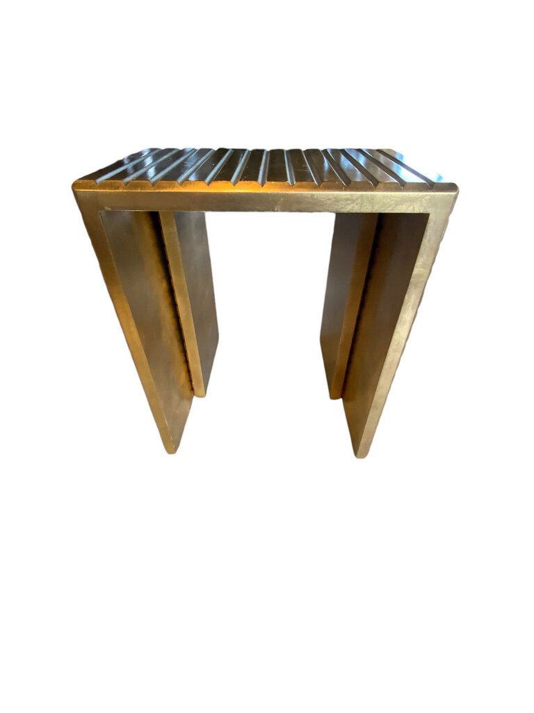 Gold wood Nesting Tables