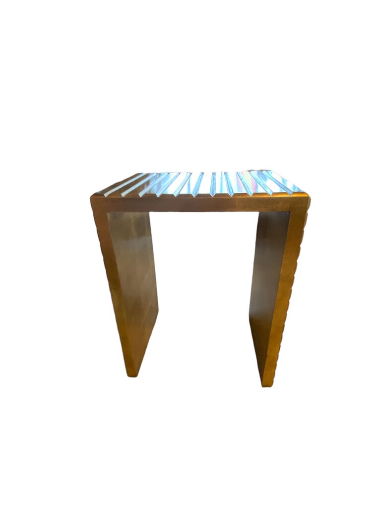 Gold wood Nesting Tables