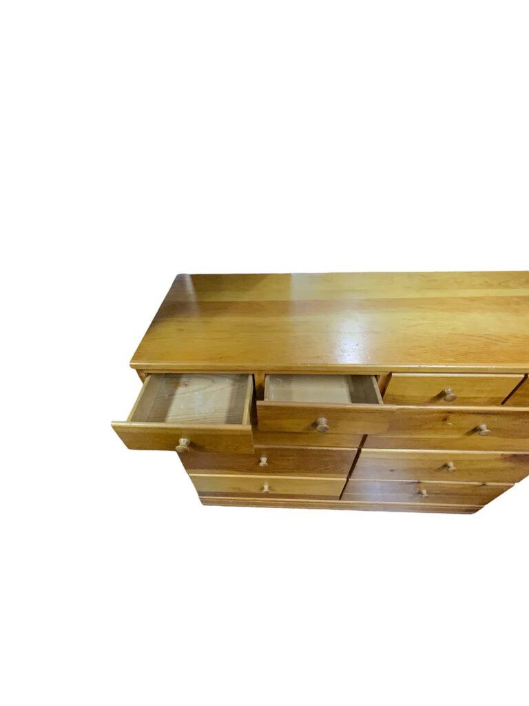 Light Oak 10 Drawer Dresser