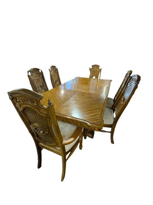 Trestle Dining Table with 6 Chairs