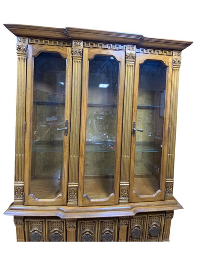 Trestle Two Piece China Cabinet