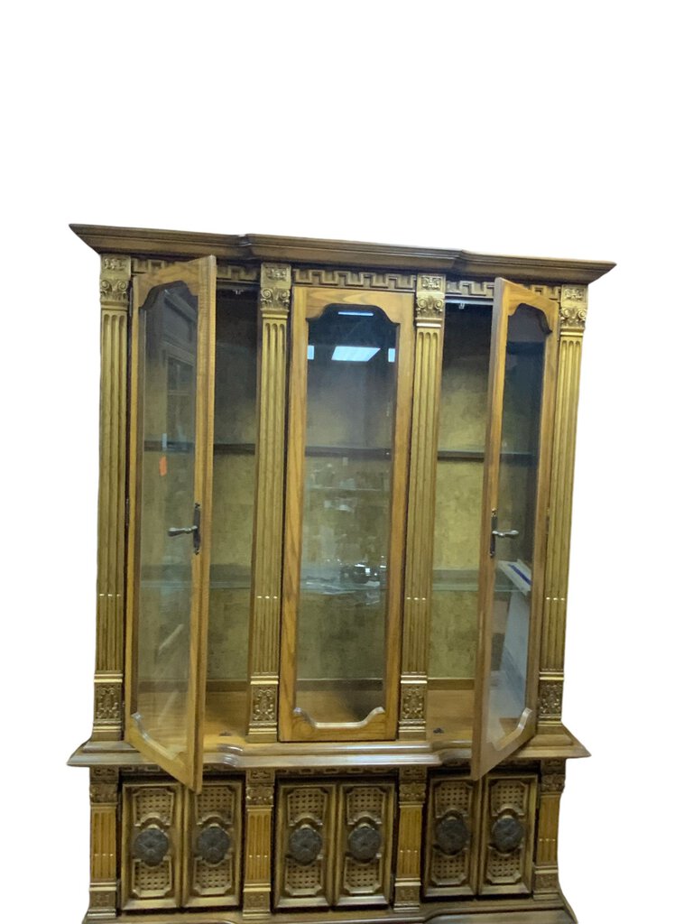 Trestle Two Piece China Cabinet