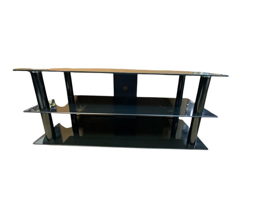 TV Stand - Two Tier Smoked Glass