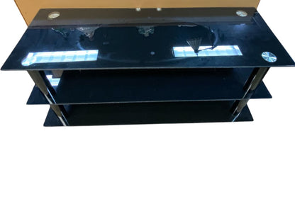 TV Stand - Two Tier Smoked Glass