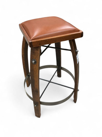 Set of 2 Wine Barrel Stave Stools