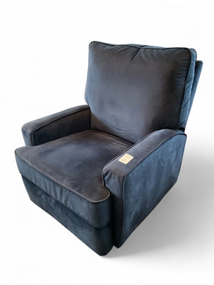 Turning and Reclining Blue Chair