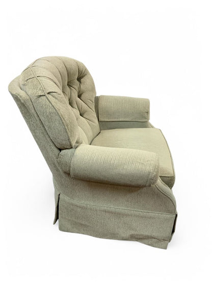 Upholstered Sage Green Lazy Boy Swivel Rocker