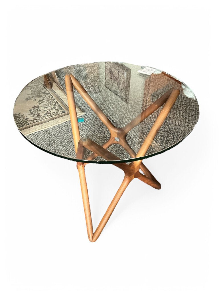 Glass Top Side Table