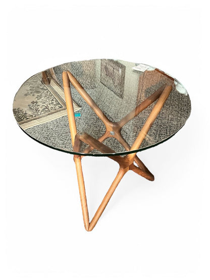 Glass Top Side Table