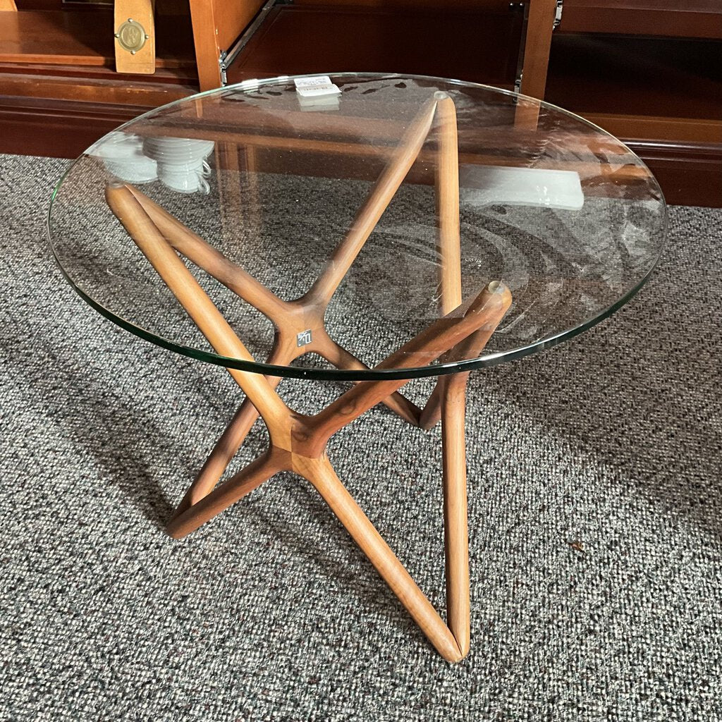 Glass Top Side Table