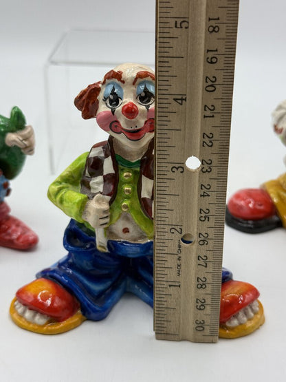 Alvarez Paper Mache Circus Clowns Made in Mexico Set of 3 /rw