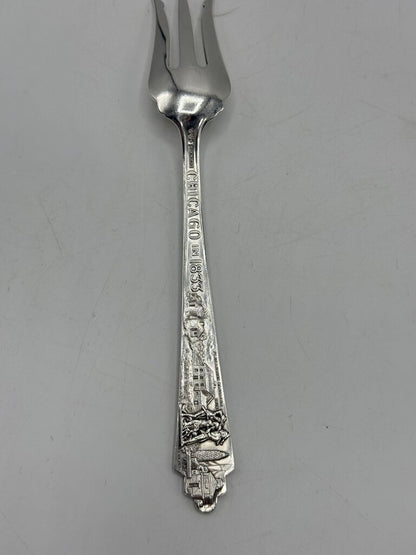 Vintage Sterling Silver “Century of Progress Fork 1833 Chicago 16gr /ro