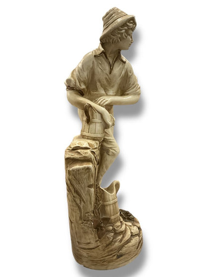 Boy getting water statue AS IS