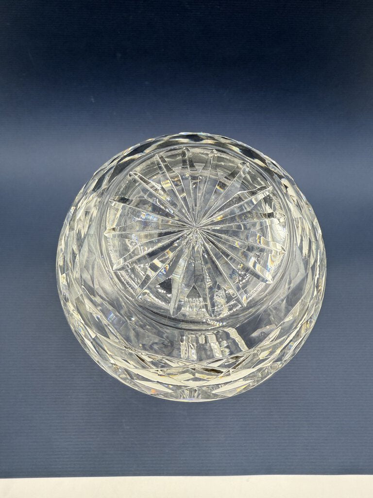 Waterford Crystal 10” Vase Cross Vertical & Fan Cut /rw