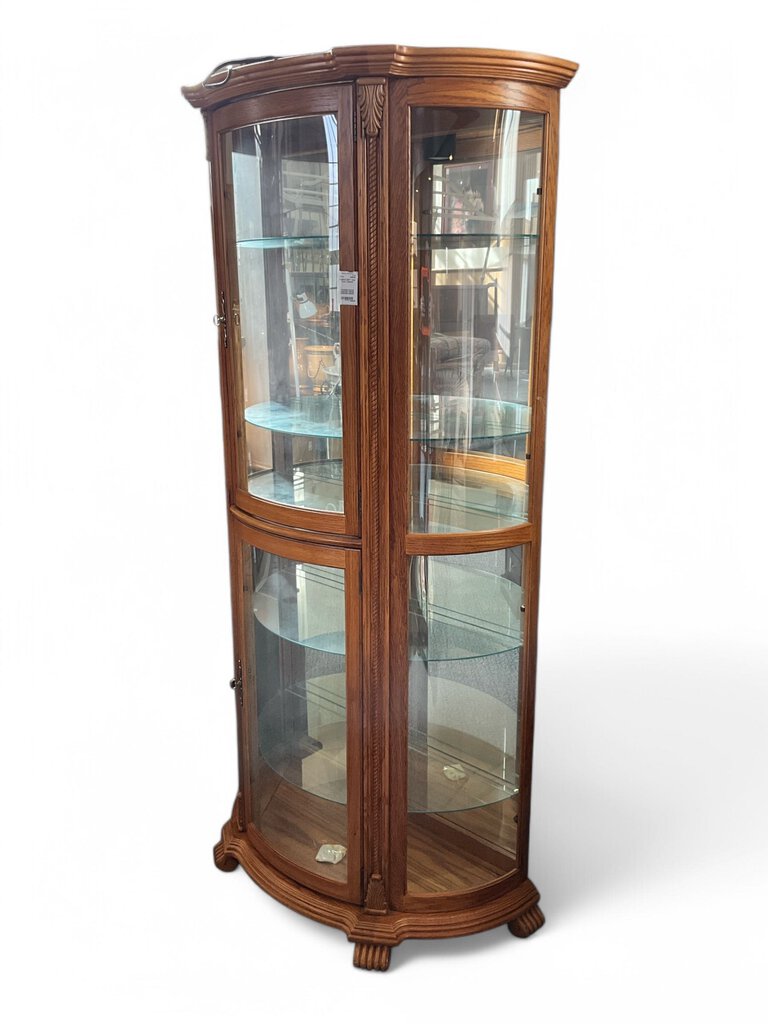 Oak Curio Cabinet