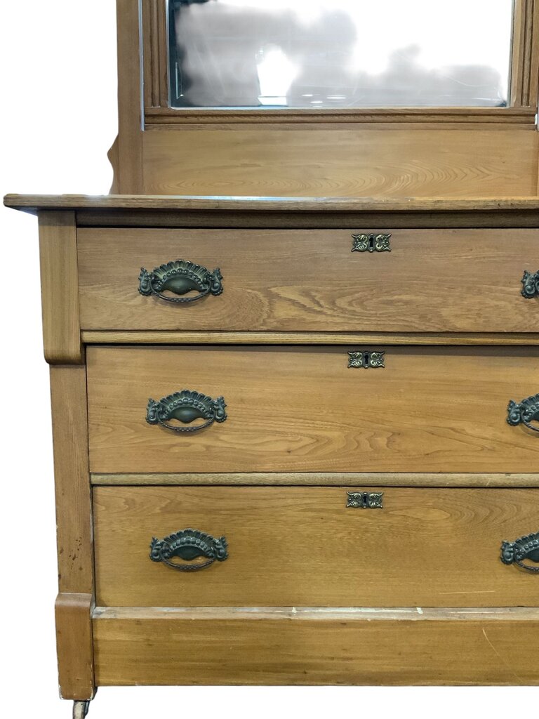 Antique Dresser With Swinging Mirror