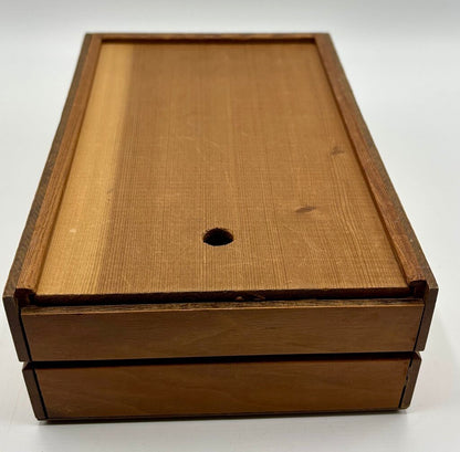 MCM Wood Tissue Box /j
