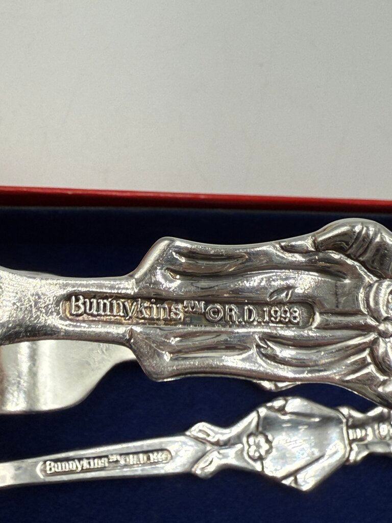 1998 Royal Doulton Bunnykins 3 pc Youth Flatware Set /ro